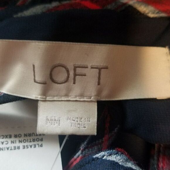 Loft Maternity Women's Shirt Dress Plaid - Picture 7 of 7